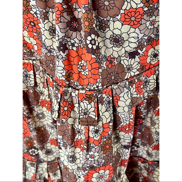 Anthropologie Stella Pardo Retro Floral Tiered Midi Skirt NWT New M *Run… - Picture 12 of 16
